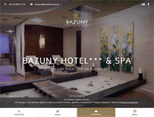 Tablet Screenshot of hotelbazuny.pl